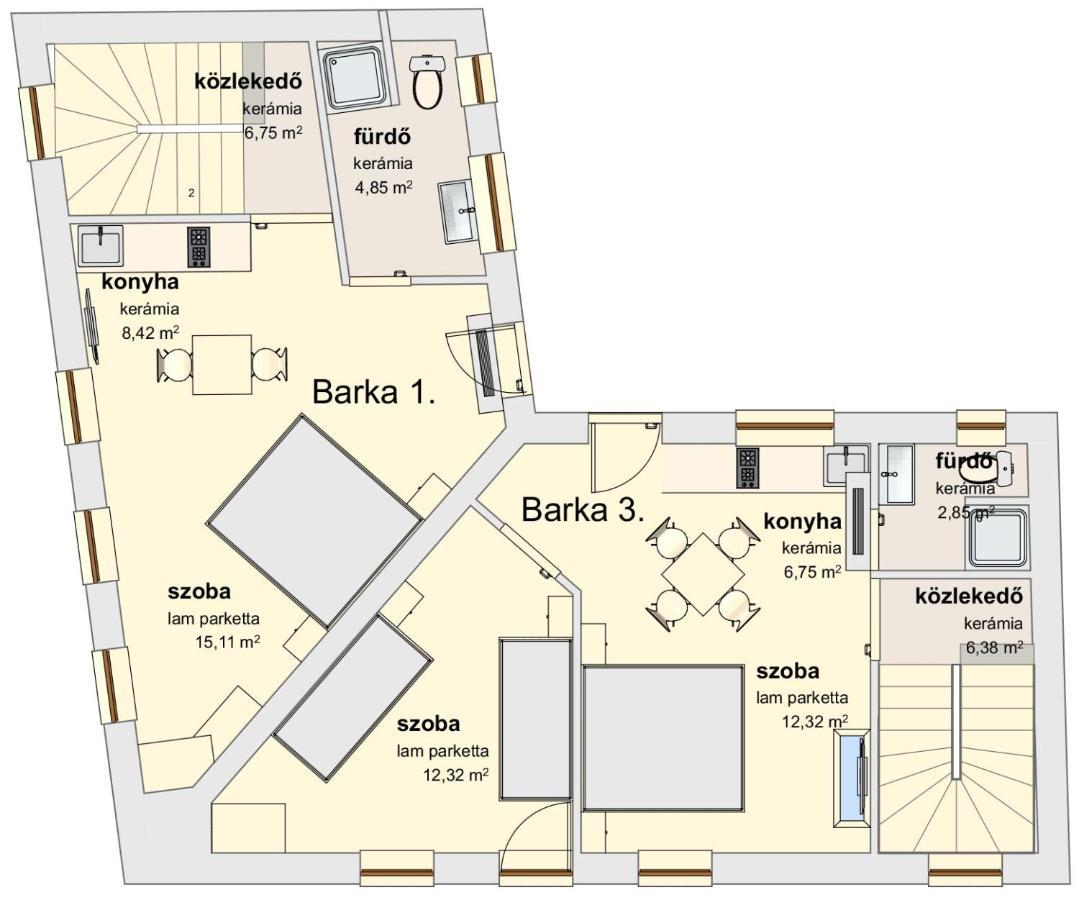 Barka Apartman Eger Exteriör bild